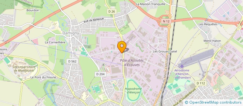 localisation de l'entreprise CHAUVET INVESTISSEMENT à ALENCON