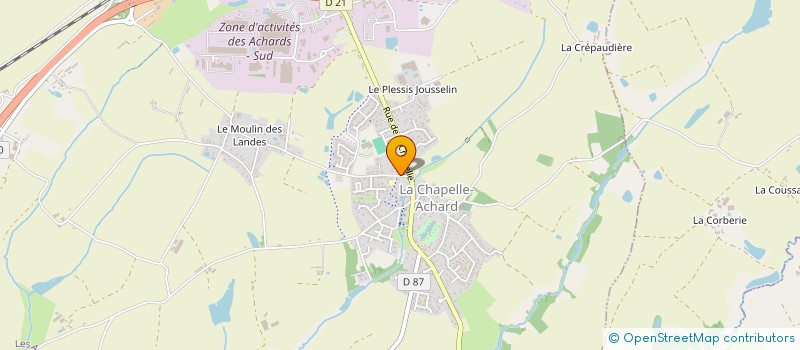 localisation de l'entreprise CHAUVET-MARTIN  LES ACHARDS