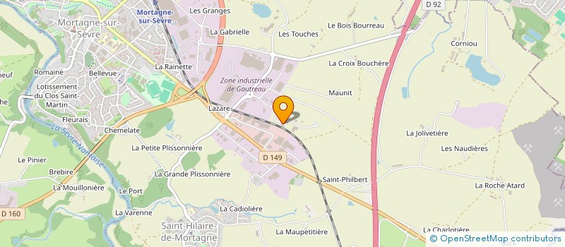 localisation de l'entreprise CHAUVET MAUDET à MORTAGNE-SUR-SEVRE