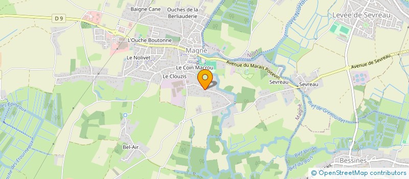 localisation de l'entreprise CHAUVET METIVIER  MAGNE