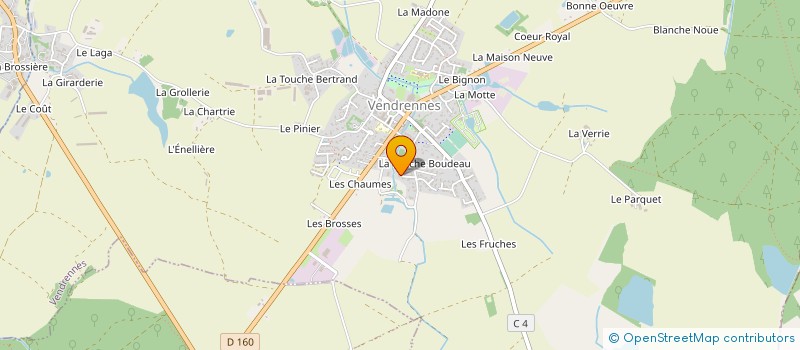 localisation de l'entreprise CHAUVET PAYSAGE  VENDRENNES