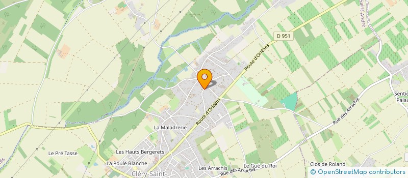 localisation de l'entreprise CHAUVETTE ASSOCIES à CLERY-SAINT-ANDRE
