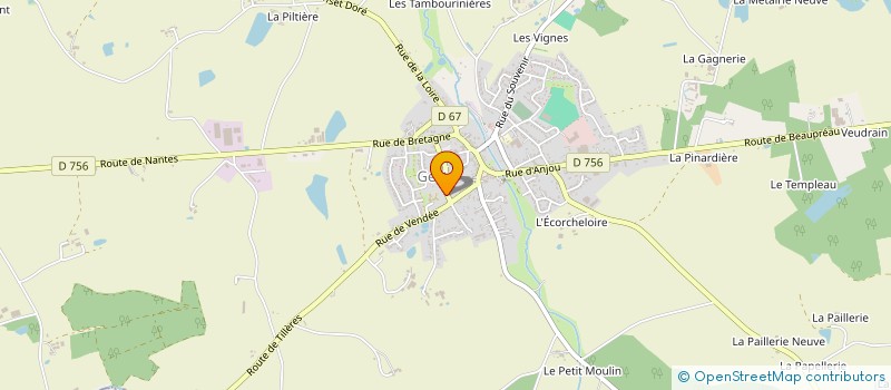 localisation de l'entreprise CHAUVIERE COURTAGE à BEAUPREAU-EN-MAUGES
