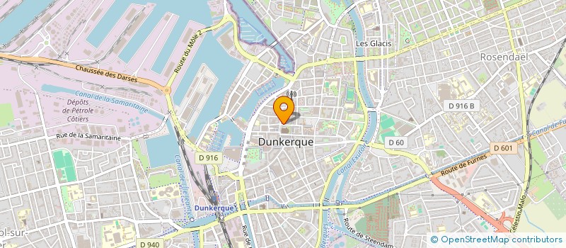 localisation de l'entreprise CHAUVIERE LJA à DUNKERQUE