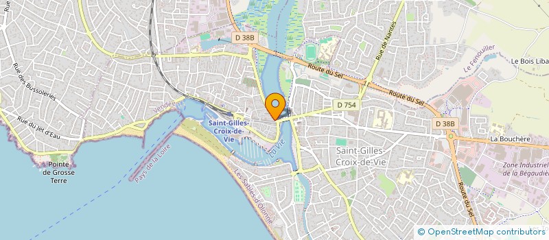 localisation de l'entreprise CHAUVIERE-PAJOT à SAINT-GILLES-CROIX-DE-VIE