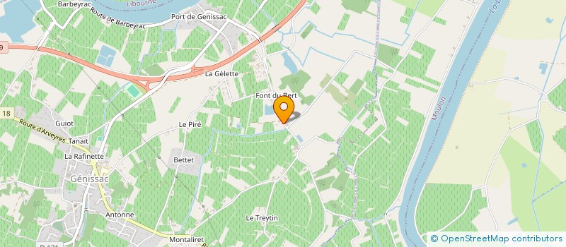 localisation de l'entreprise CHAUVIN  GENISSAC