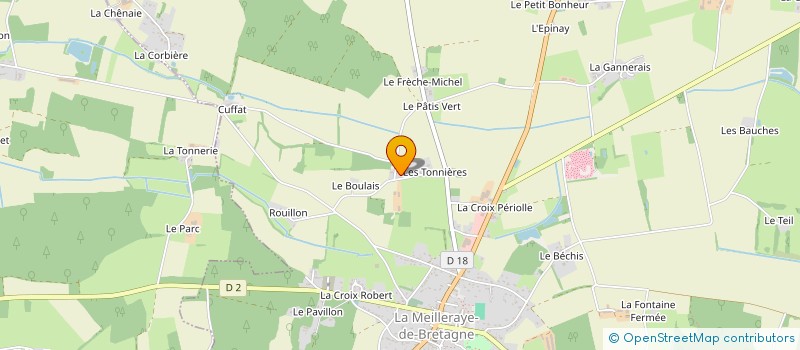 localisation de l'entreprise CHAUVIN  LA MEILLERAYE-DE-BRETAGNE