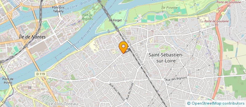 localisation de l'entreprise CHAUVIN à SAINT-SEBASTIEN-SUR-LOIRE