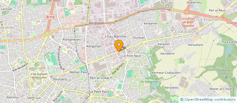 localisation de l'entreprise CHAUVIN CASTEL BREST  BREST