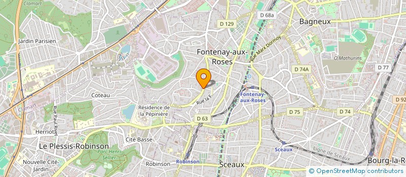 localisation de l'entreprise CHAUVIN DEMORGNY REBIERE à FONTENAY-AUX-ROSES