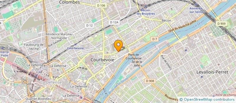 localisation de l'entreprise CHAUVIN DESFLEURS à COURBEVOIE