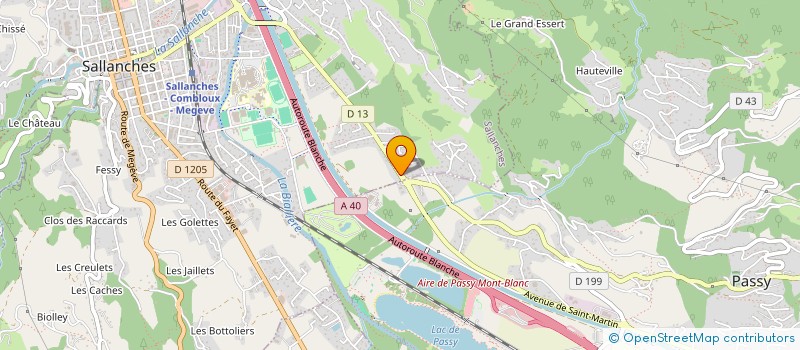 localisation de l'entreprise CHAUVIN ELECTRICITE à SALLANCHES