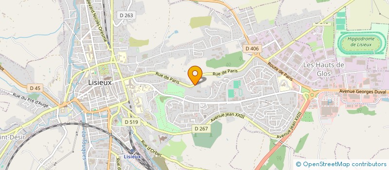 localisation de l'entreprise CHAUVIN ET COSTEY  LISIEUX