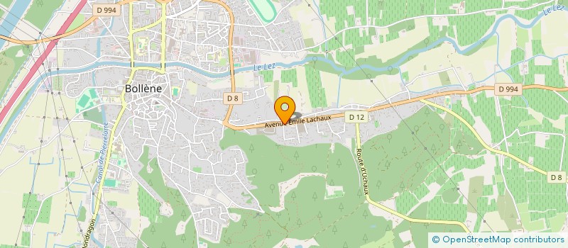 localisation de l'entreprise CHAUVIN GUILLAUME  BOLLENE