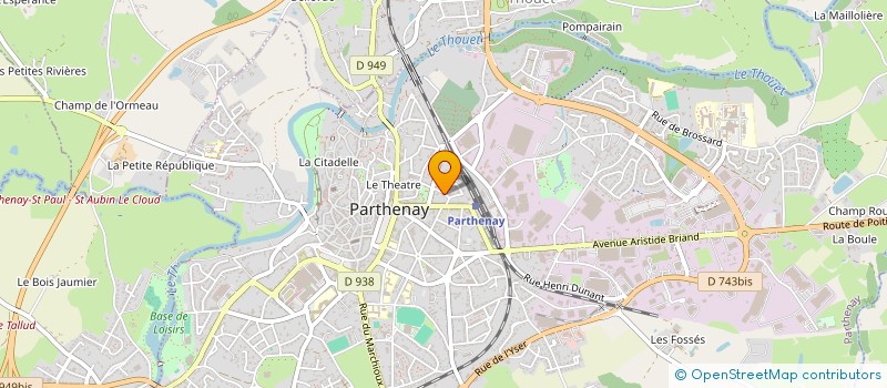 localisation de l'entreprise CHAUVIN & IOUX  PARTHENAY