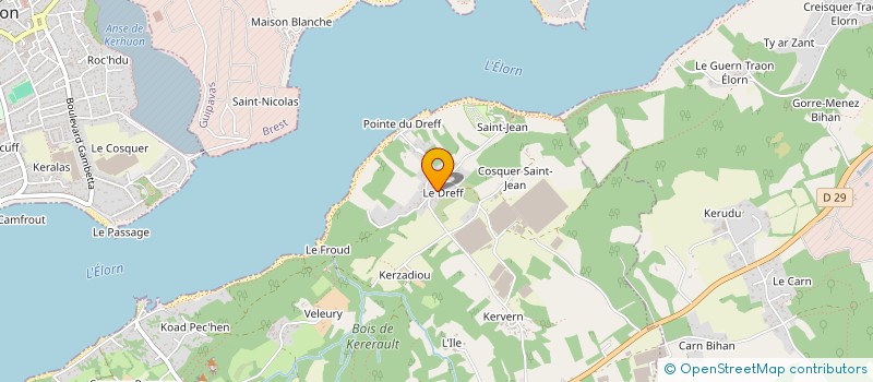 localisation de l'entreprise CHAUVINEAU & CO à PLOUGASTEL-DAOULAS