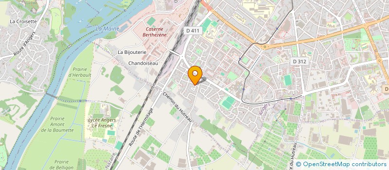 localisation de l'entreprise CHAUVION LIONEL à ANGERS