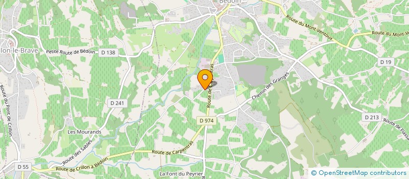 localisation de l'entreprise CHAUVRAT  BEDOIN