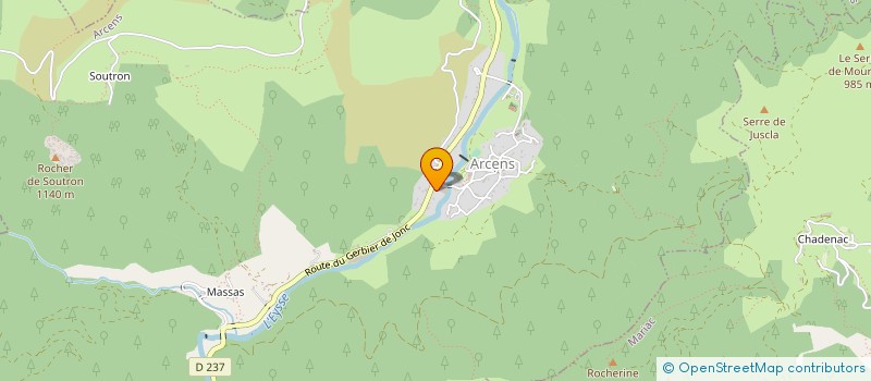 localisation de l'entreprise CHAUVY AURELIEN  ARCENS