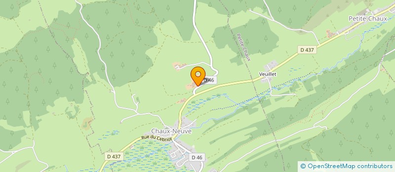 localisation de l'entreprise CHAUX NEUVE ACCUEIL  CHAUX-NEUVE