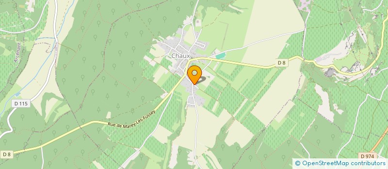 localisation de l'entreprise CHAUX VILLAGE PATRIMOINE  CHAUX