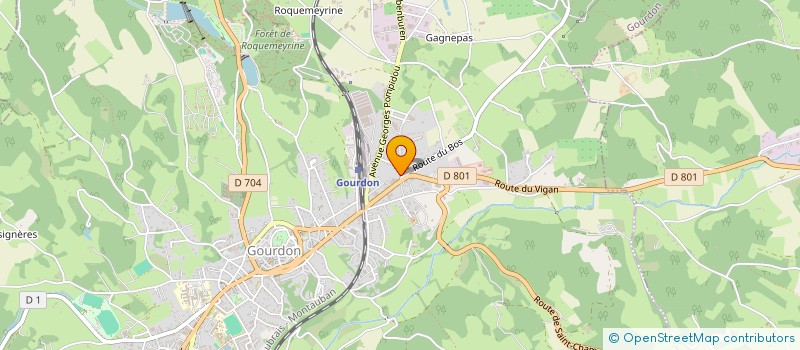 localisation de l'entreprise CHAVADIOL  GOURDON