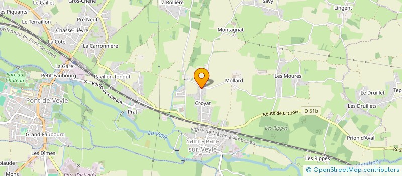 localisation de l'entreprise CHAVAGNAT  SAINT-JEAN-SUR-VEYLE