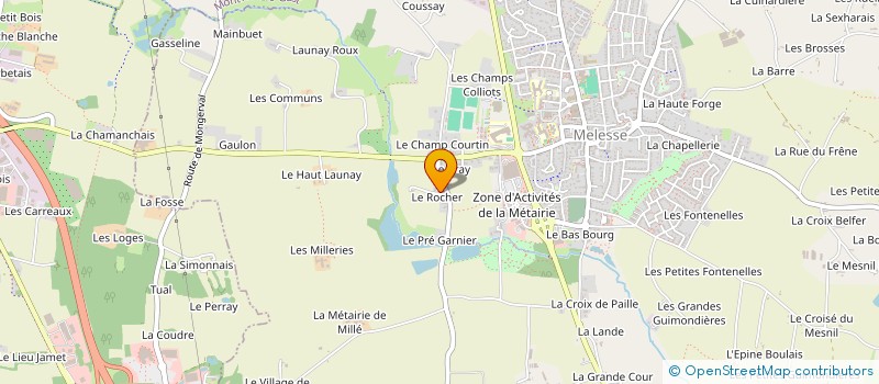 localisation de l'entreprise CHAVAIN  MELESSE