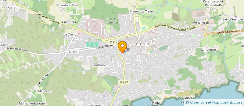 localisation de l'entreprise CHAVAL  CROZON