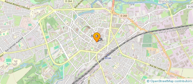 localisation de l'entreprise CHAVALLE à ARRAS