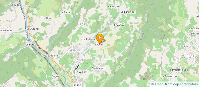 localisation de l'entreprise CHAVAND BERTHOLLIER  LETRA