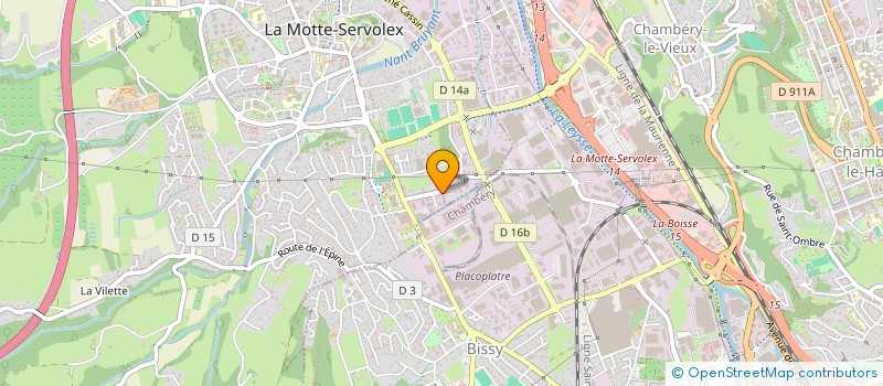 localisation de l'entreprise CHAVANEL S.A.S. à LA MOTTE-SERVOLEX