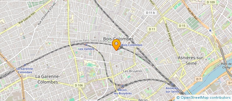 localisation de l'entreprise CHAVANNE à BOIS-COLOMBES