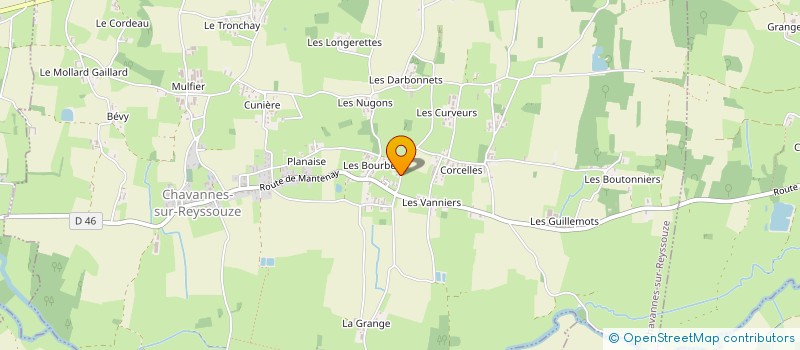 localisation de l'entreprise CHAVANNE'S COUNTRY CLUB à CHAVANNES-SUR-REYSSOUZE