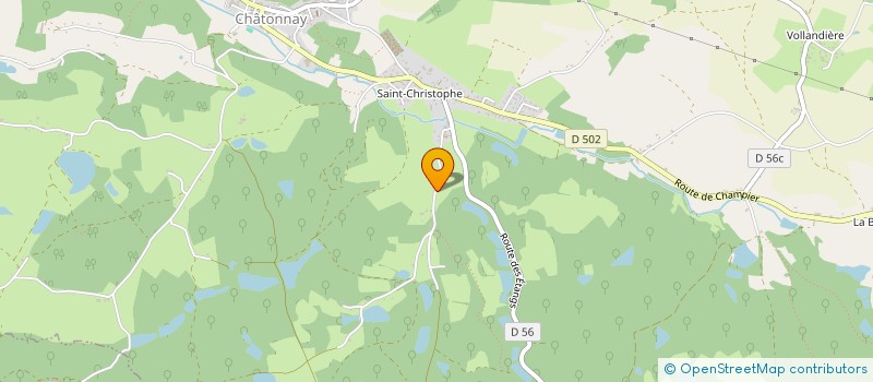 localisation de l'entreprise CHAVANT  CHATONNAY
