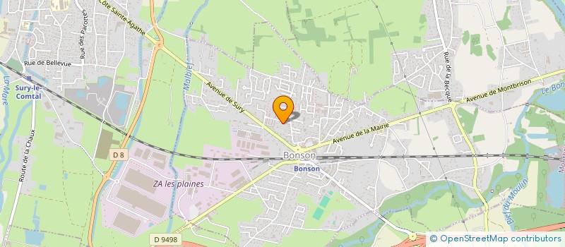 localisation de l'entreprise CHAVAREN IMMOBILIER  BONSON