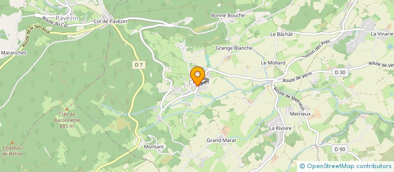 localisation de l'entreprise CHAVAS PIERRE  CHUYER