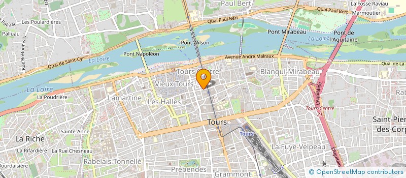 localisation de l'entreprise CHAVE DISTRIBUTION à TOURS