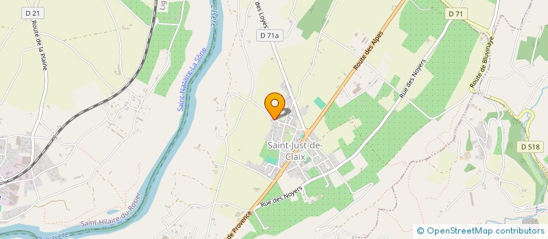 localisation de l'entreprise CHAVE GONTIER ASSOCIES  SAINT-JUST-DE-CLAIX