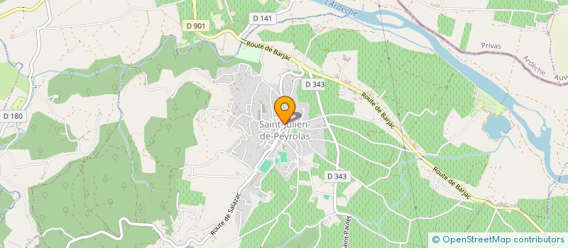 localisation de l'entreprise CHAVE-ML  SAINT-JULIEN-DE-PEYROLAS