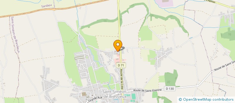 localisation de l'entreprise CHAVEL BOTTANA  SAINT-SIMEON-DE-BRESSIEUX