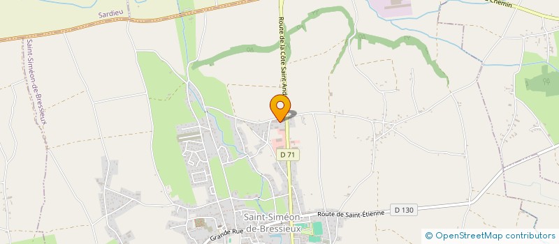 localisation de l'entreprise CHAVEL TAXIS AMBULANCES  SAINT-SIMEON-DE-BRESSIEUX