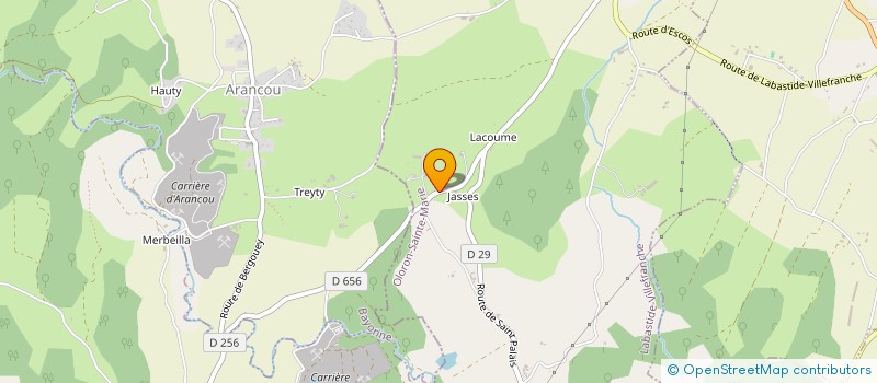 localisation de l'entreprise CHAVEPAYRE & FILLES  LABASTIDE-VILLEFRANCHE