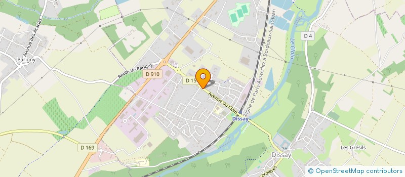 localisation de l'entreprise CHAVER à DISSAY