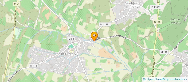 localisation de l'entreprise CHAVERNAC  SAINT-DREZERY