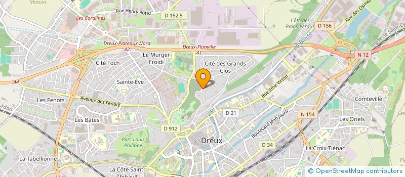 localisation de l'entreprise CHAVERO & CHAVERO PATRIMOINE IMMOBILIER à DREUX