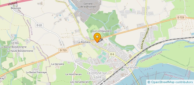 localisation de l'entreprise CHAVEXTRA  INGRANDES-LE-FRESNE-SUR-LOIRE