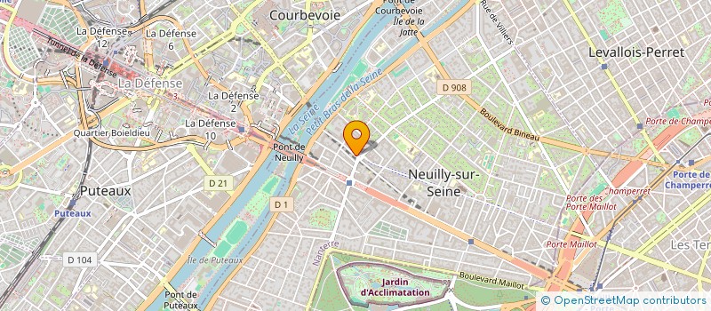 localisation de l'entreprise CHAVIC à NEUILLY-SUR-SEINE