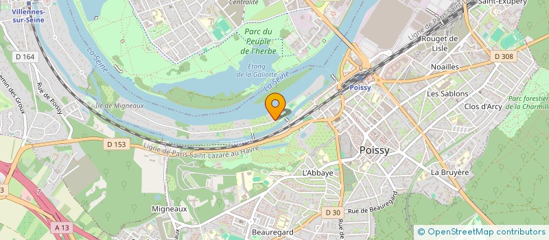 localisation de l'entreprise CHAVIERE INVESTISSEMENT  POISSY