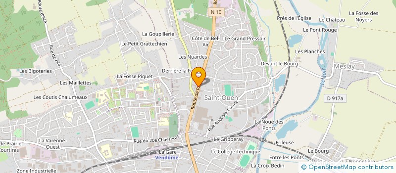 localisation de l'entreprise CHAVIGNY TRANSPORTS ET TRAVAUX PUBLICS  SAINT-OUEN